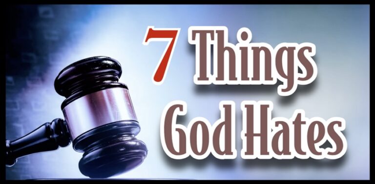 7 things God Hates