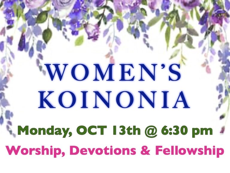 Koinonia 10-13-2025 (1)